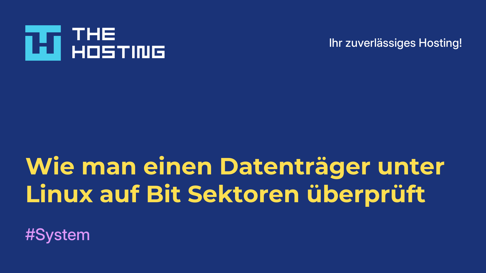 Wie man einen Datenträger unter Linux auf Bit-Sektoren überprüft