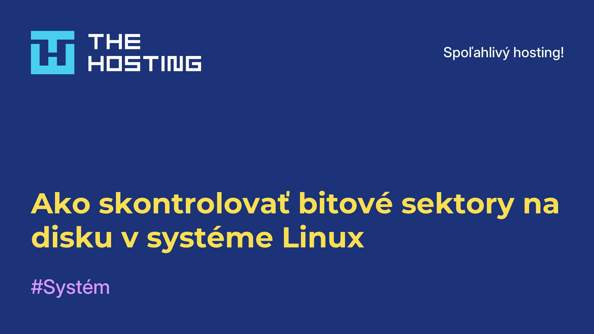 Ako skontrolovať bitové sektory na disku v systéme Linux