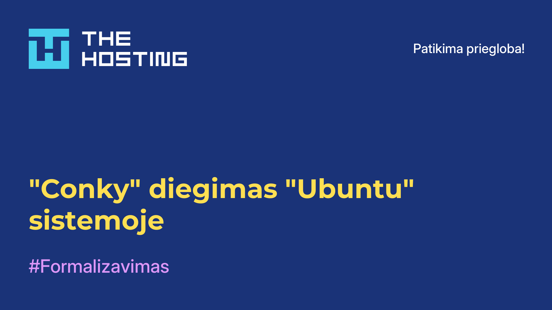 "Conky" diegimas "Ubuntu" sistemoje