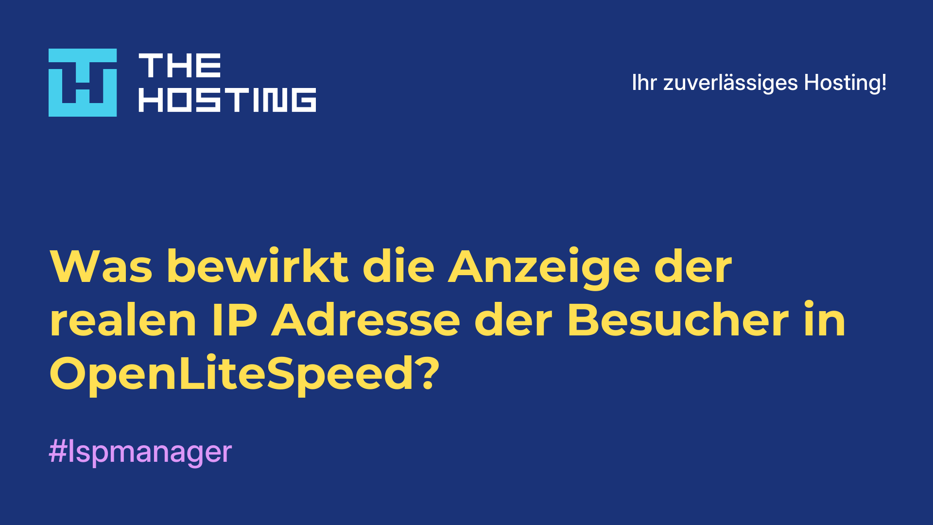 Was bewirkt die Anzeige der realen IP-Adresse der Besucher in OpenLiteSpeed?
