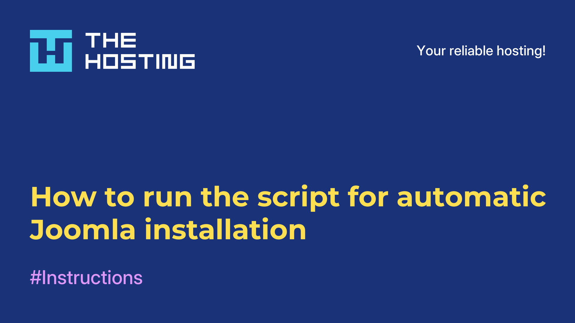 How to run the script for automatic Joomla installation