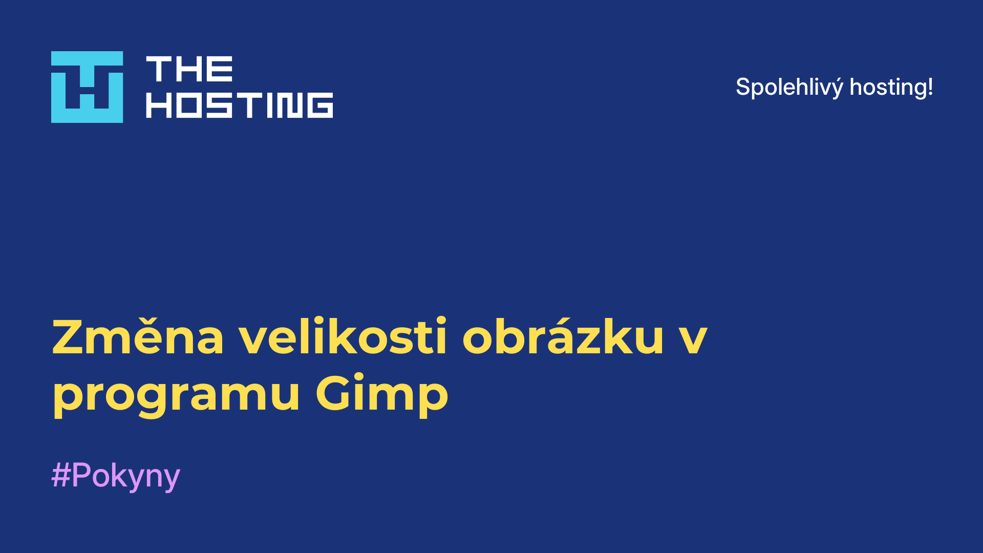 Změna velikosti obrázku v programu Gimp