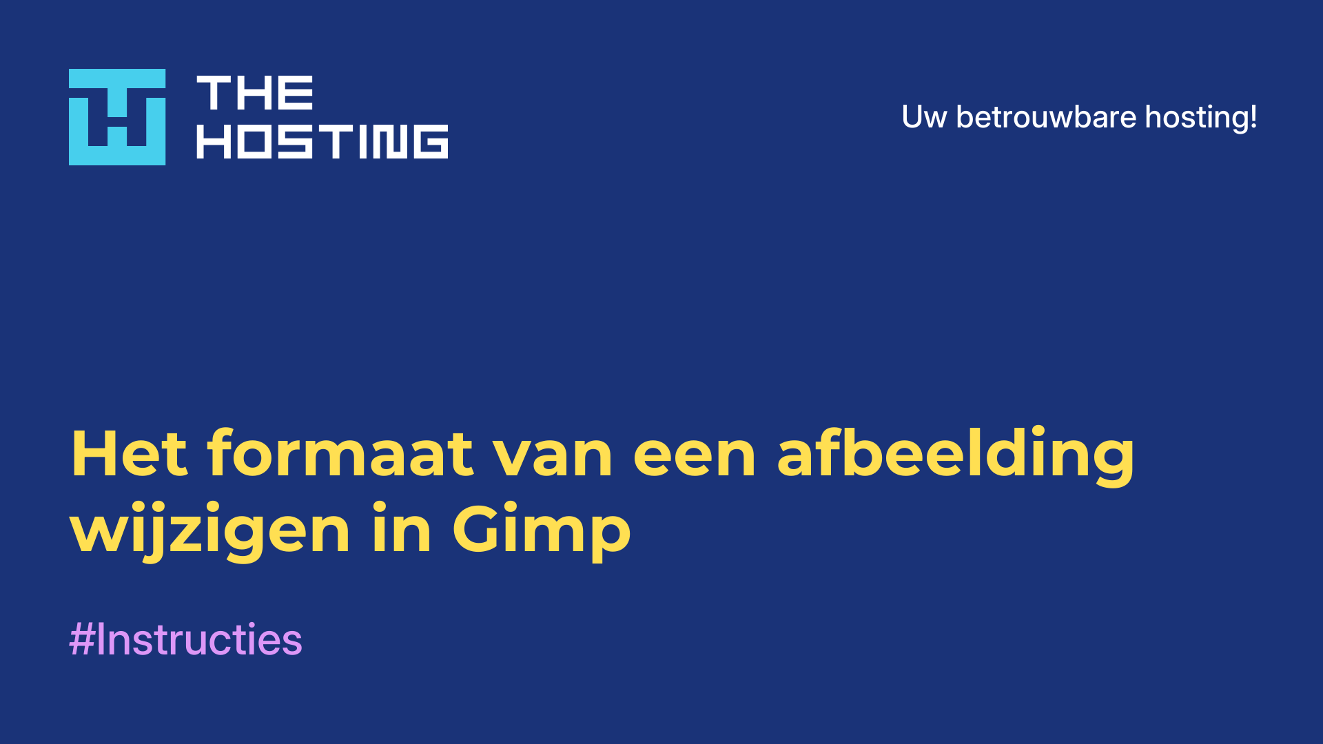 Het formaat van een afbeelding wijzigen in Gimp