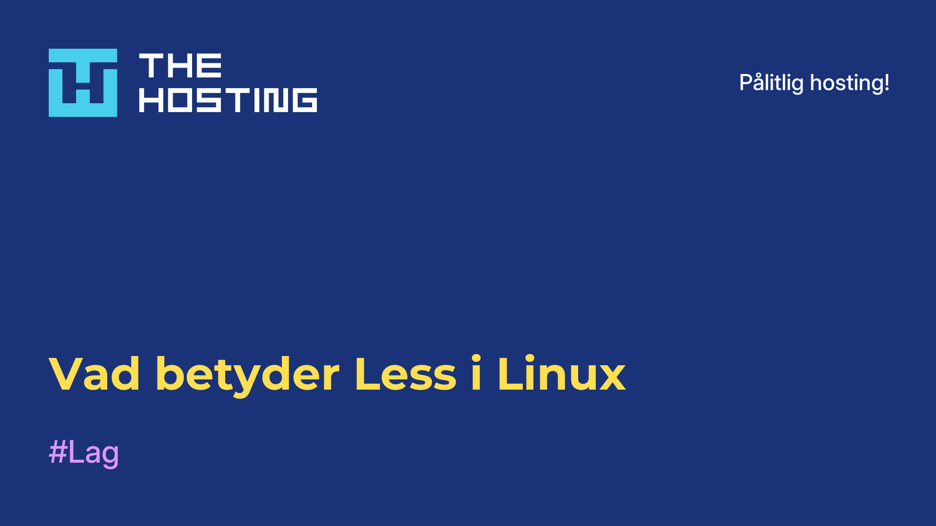 Vad betyder Less i Linux