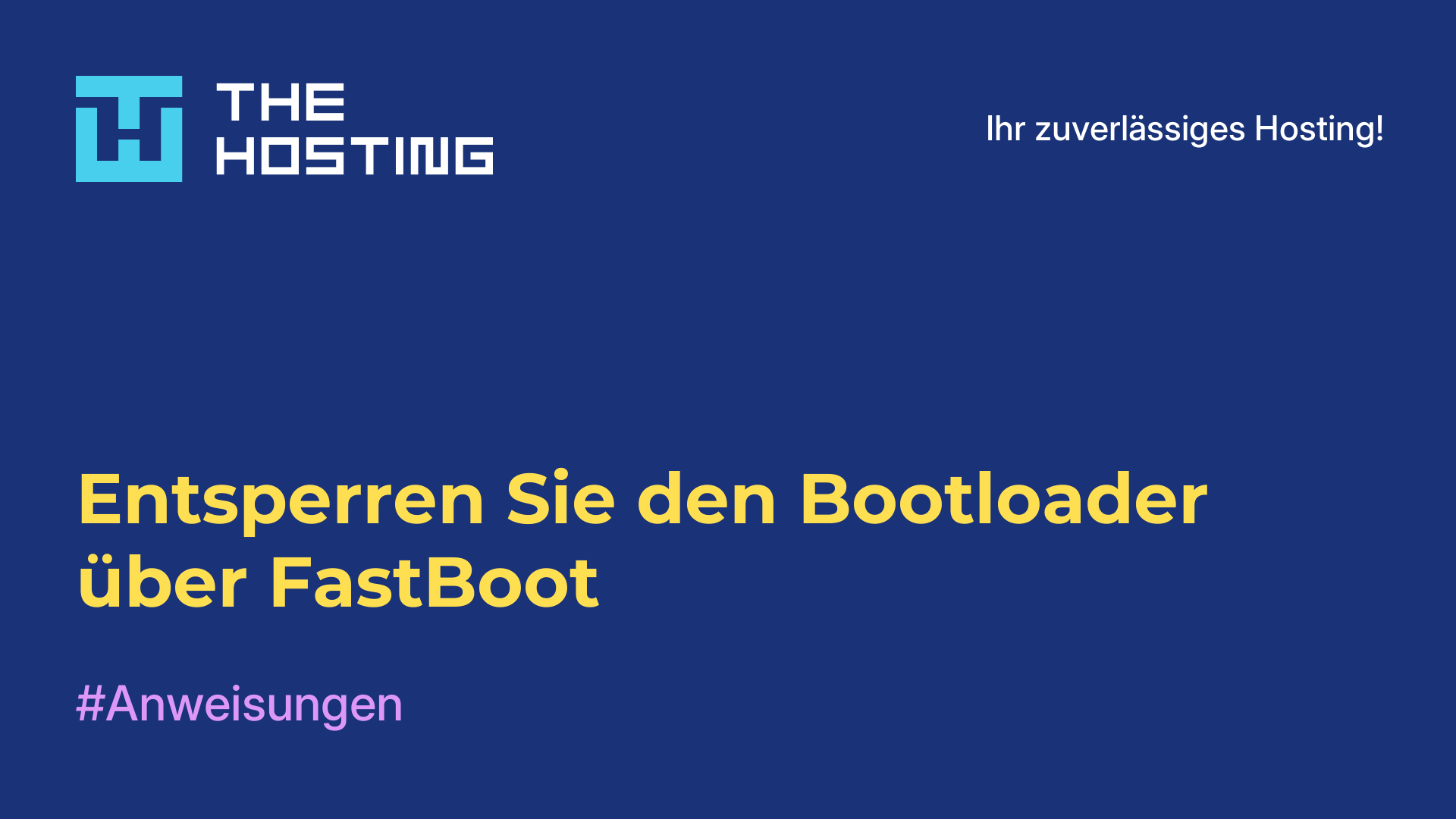 Entsperren Sie den Bootloader über FastBoot