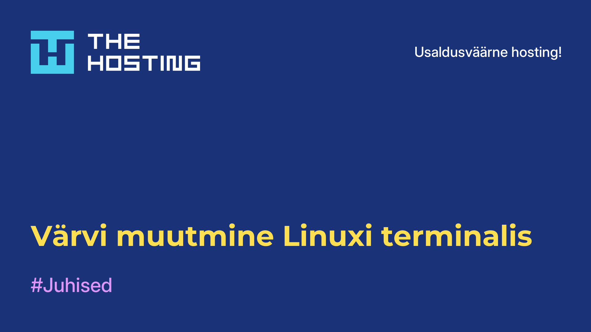 Värvi muutmine Linuxi terminalis