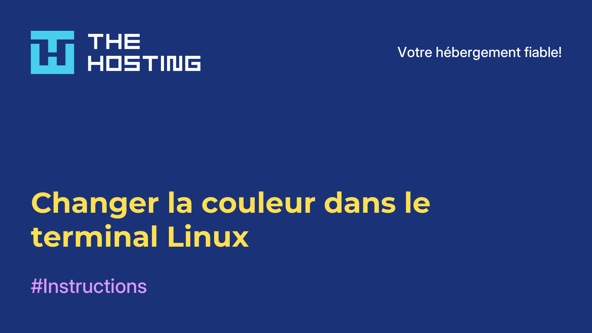 Changer la couleur dans le terminal Linux