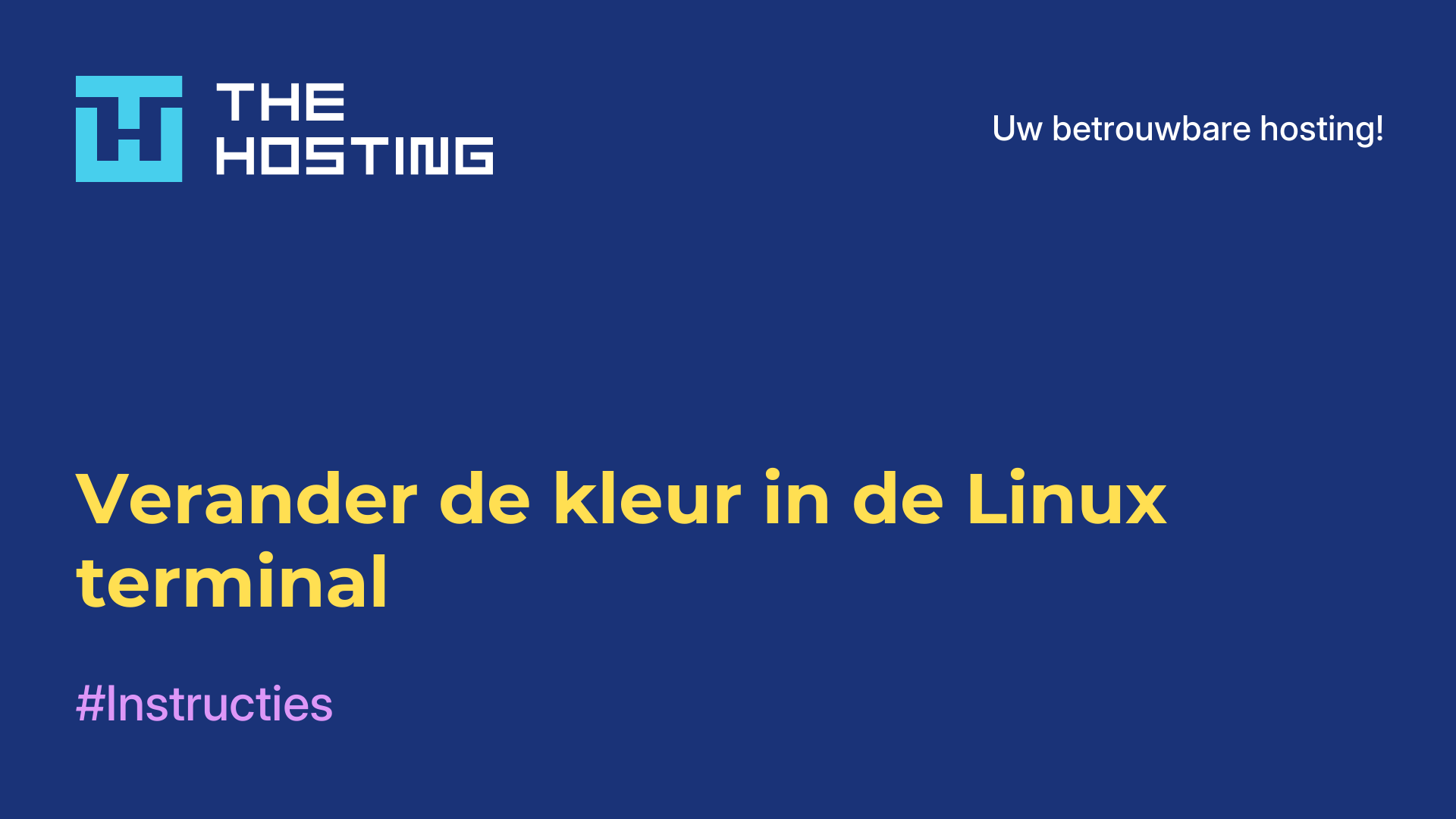 Verander de kleur in de Linux terminal