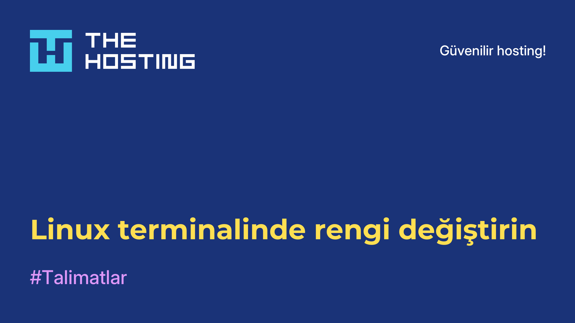 Linux terminalinde rengi değiştirin