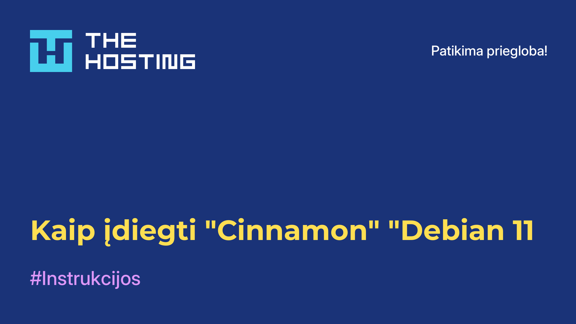 Kaip įdiegti "Cinnamon" "Debian 11
