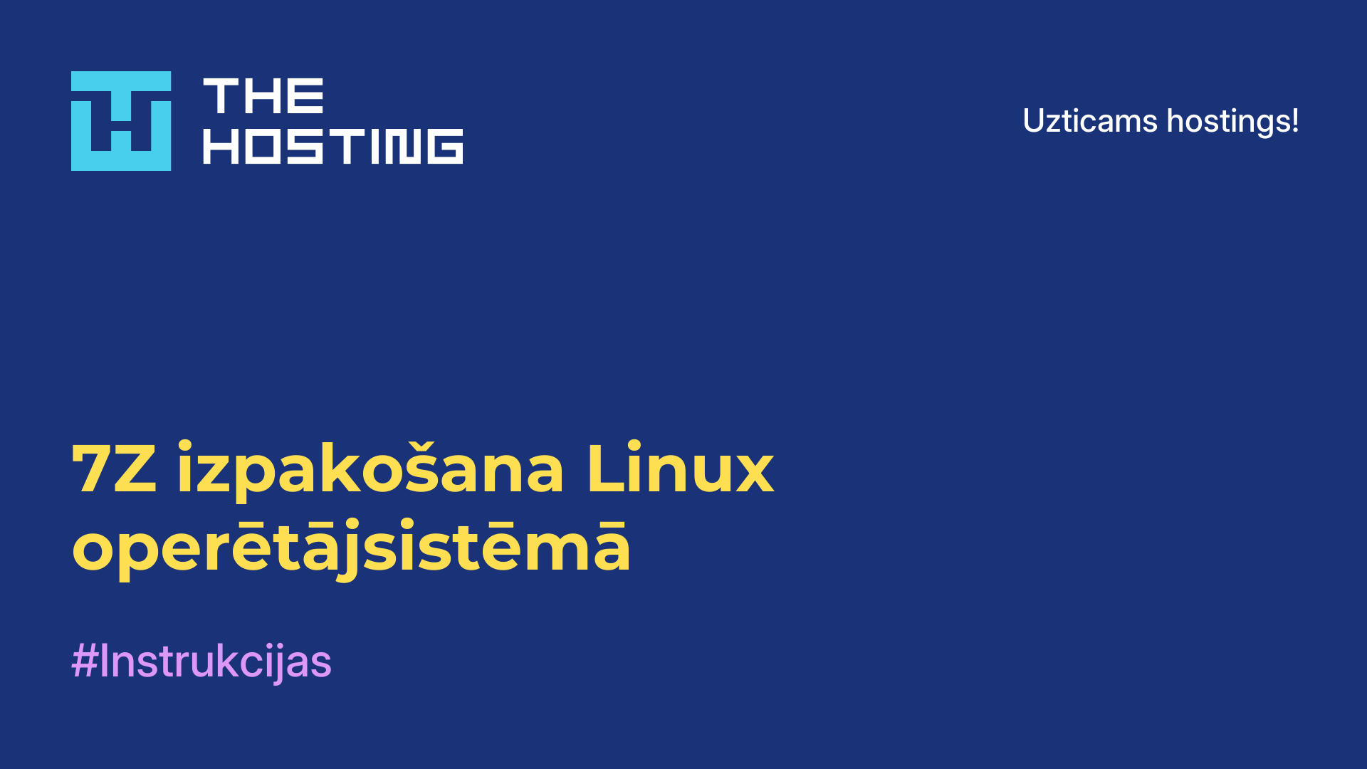7Z izpakošana Linux operētājsistēmā