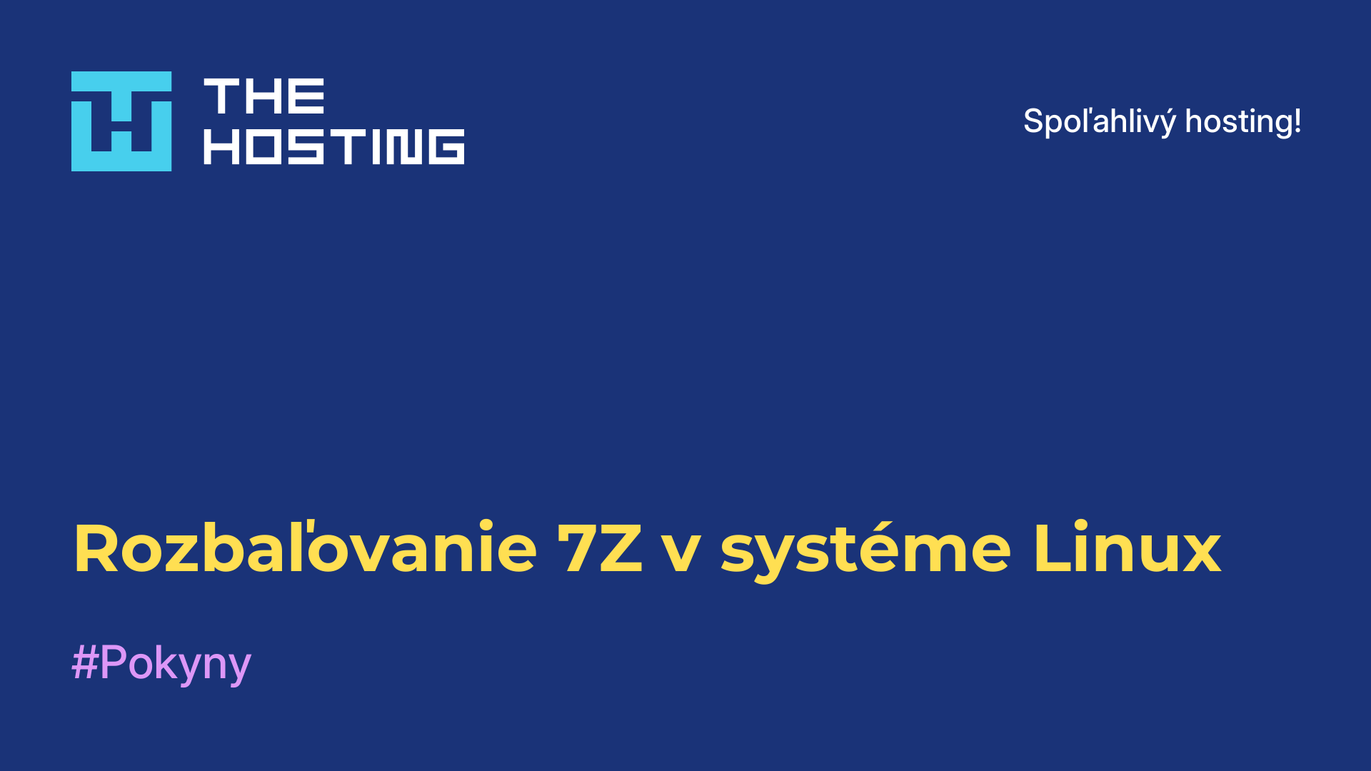 Rozbaľovanie 7Z v systéme Linux