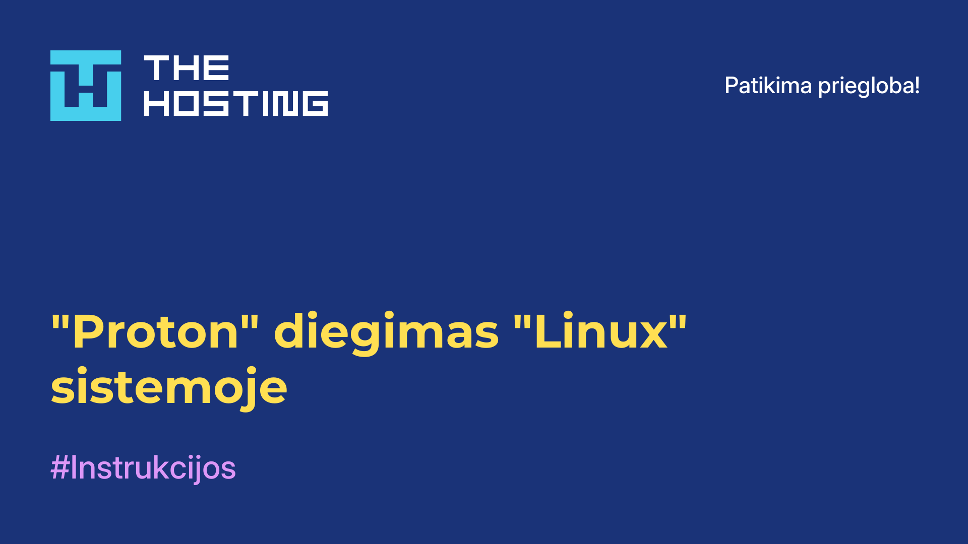 "Proton" diegimas "Linux" sistemoje