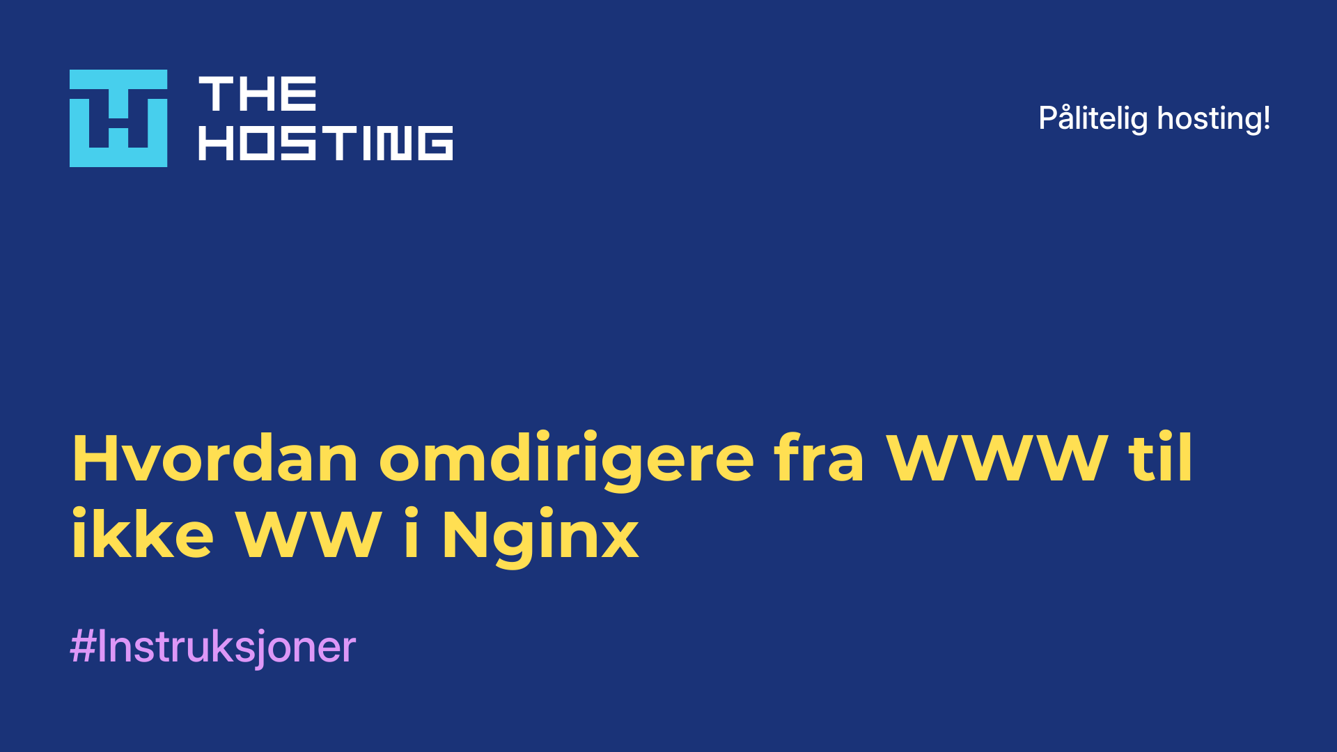 Hvordan omdirigere fra WWW til ikke-WW i Nginx