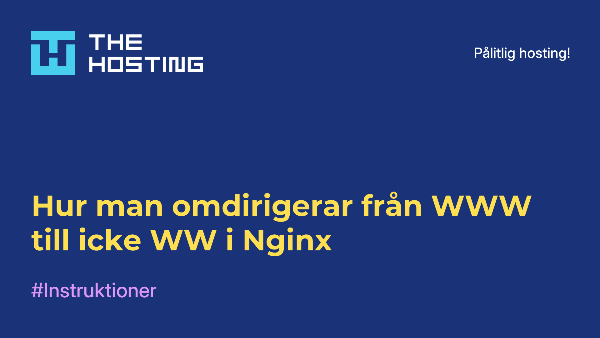 Hur man omdirigerar från WWW till icke-WW i Nginx