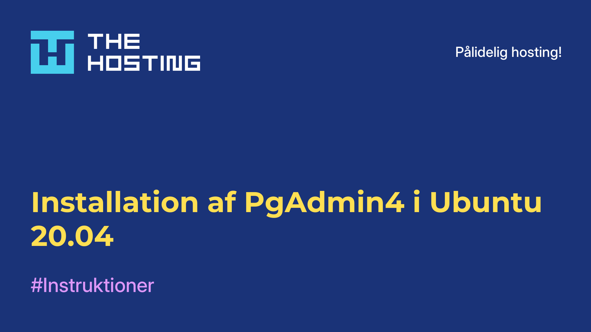 Installation af PgAdmin4 i Ubuntu 20.04