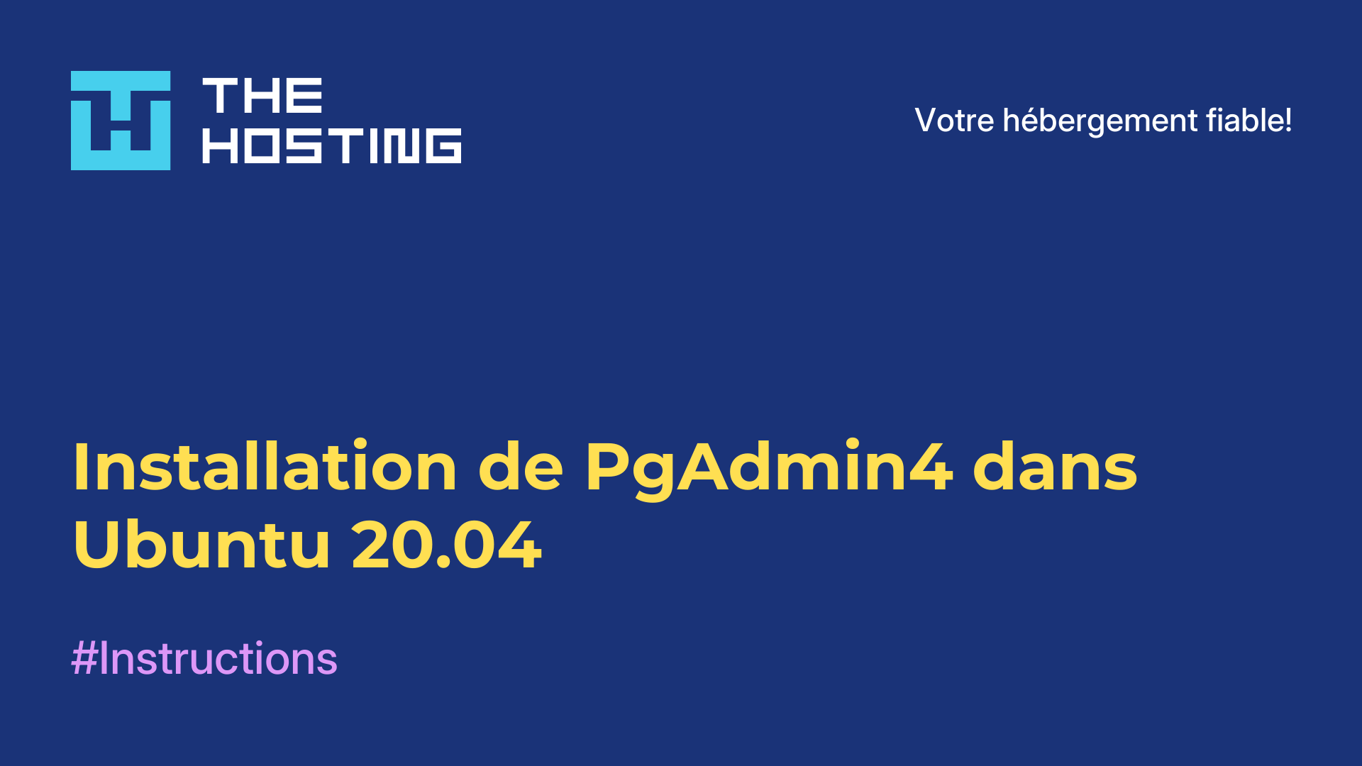 Installation de PgAdmin4 dans Ubuntu 20.04