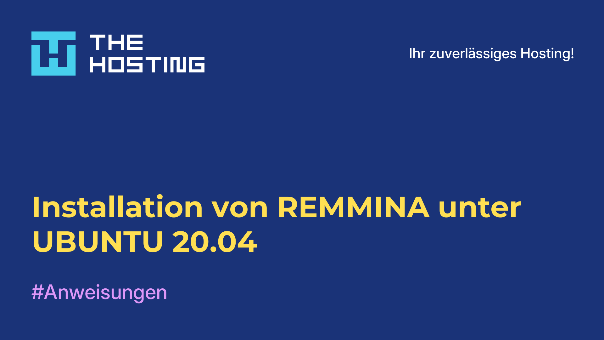 Installation von REMMINA unter UBUNTU 20.04