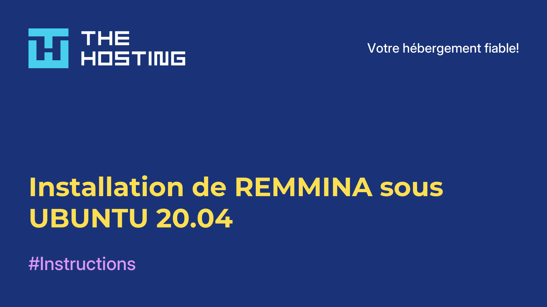 Installation de REMMINA sous UBUNTU 20.04