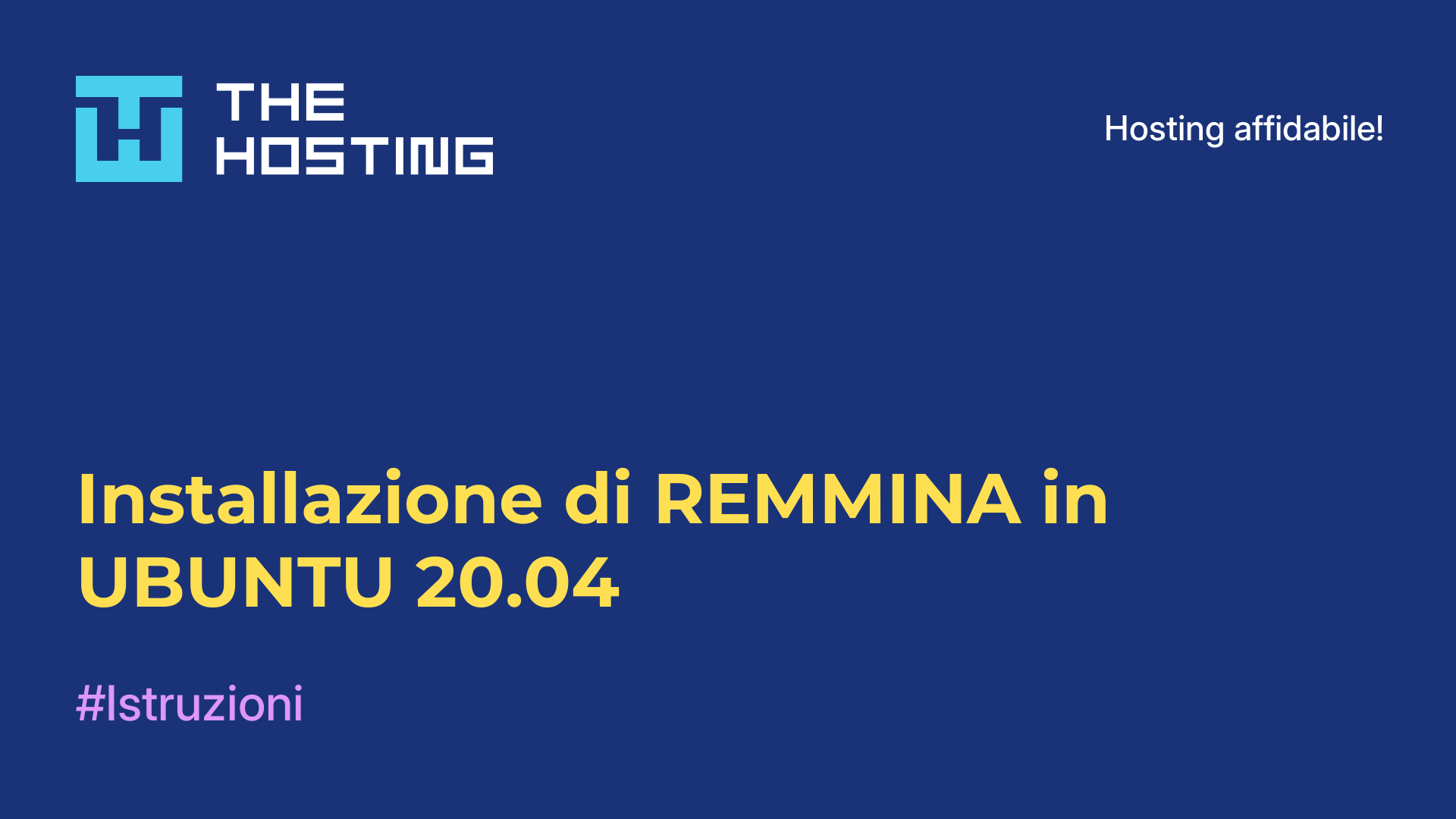 Installazione di REMMINA in UBUNTU 20.04