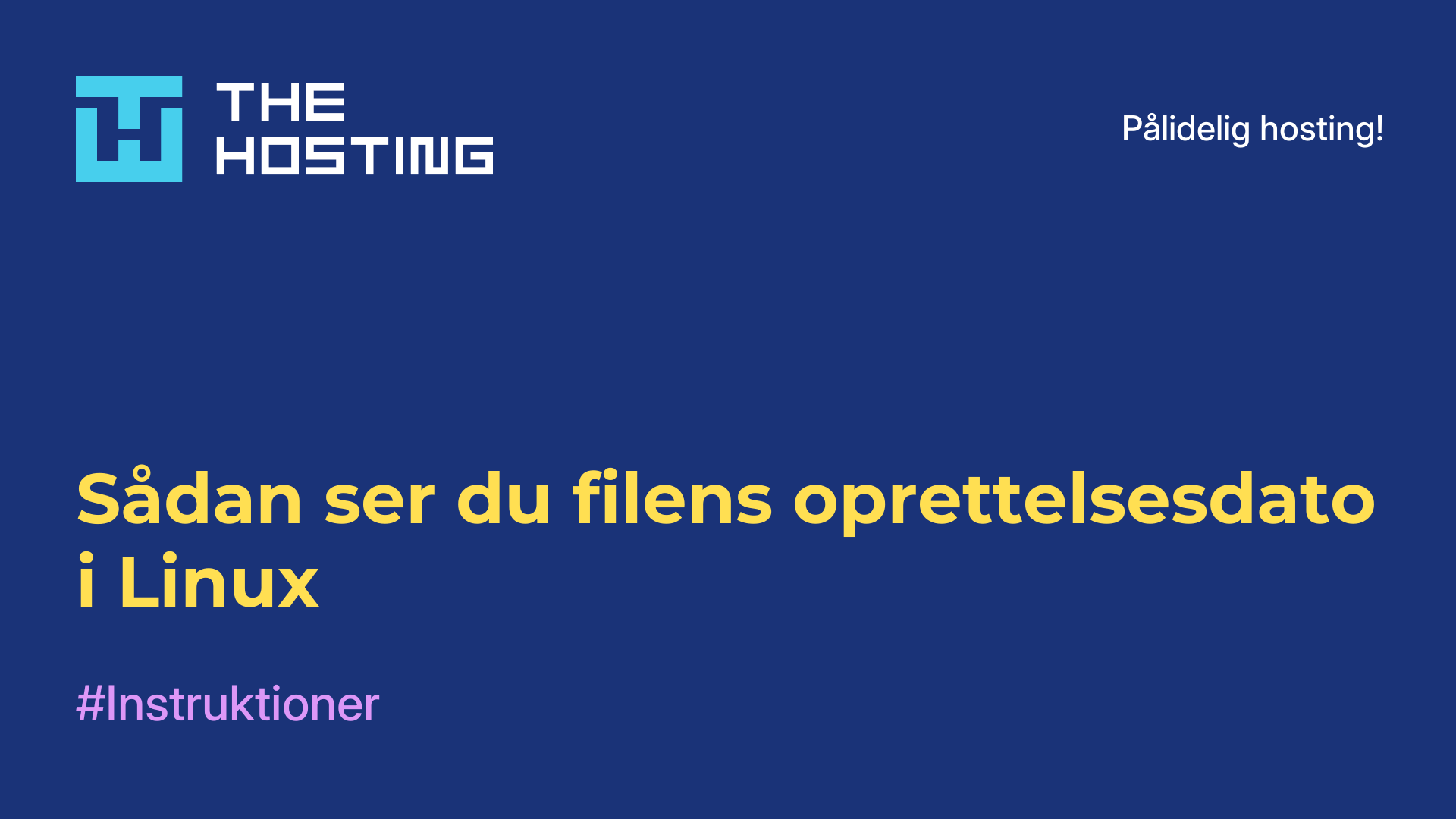 Sådan ser du filens oprettelsesdato i Linux