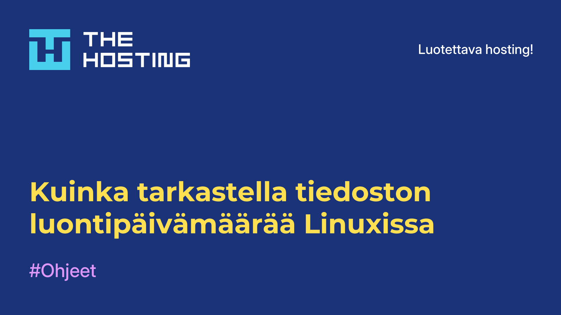Kuinka tarkastella tiedoston luontipäivämäärää Linuxissa