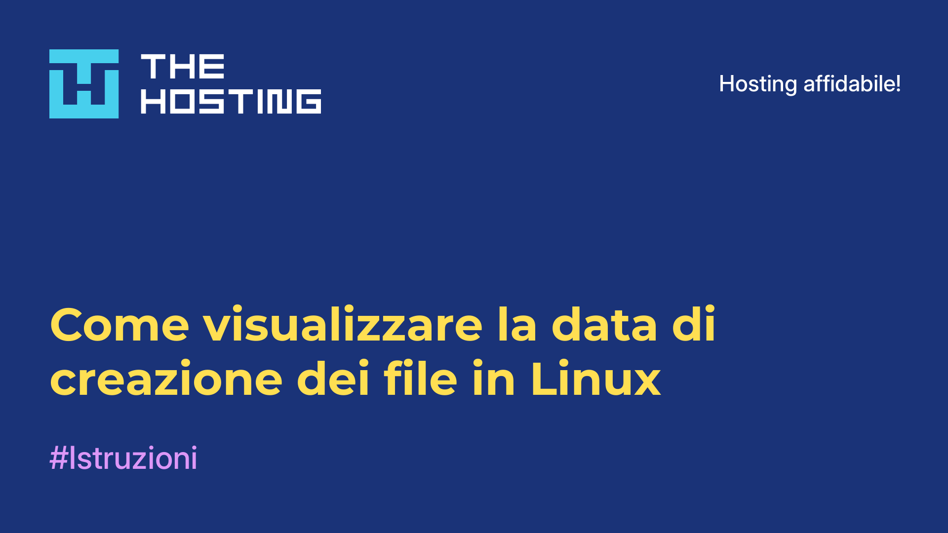 Come visualizzare la data di creazione dei file in Linux