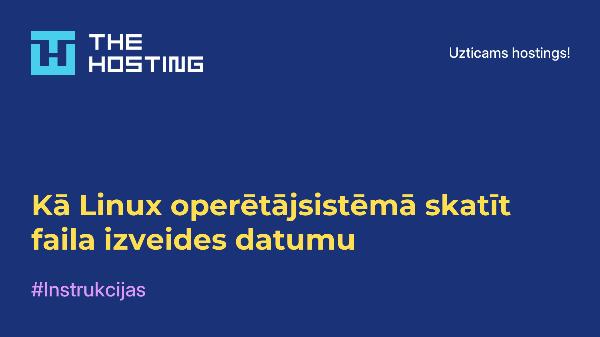 Kā Linux operētājsistēmā skatīt faila izveides datumu