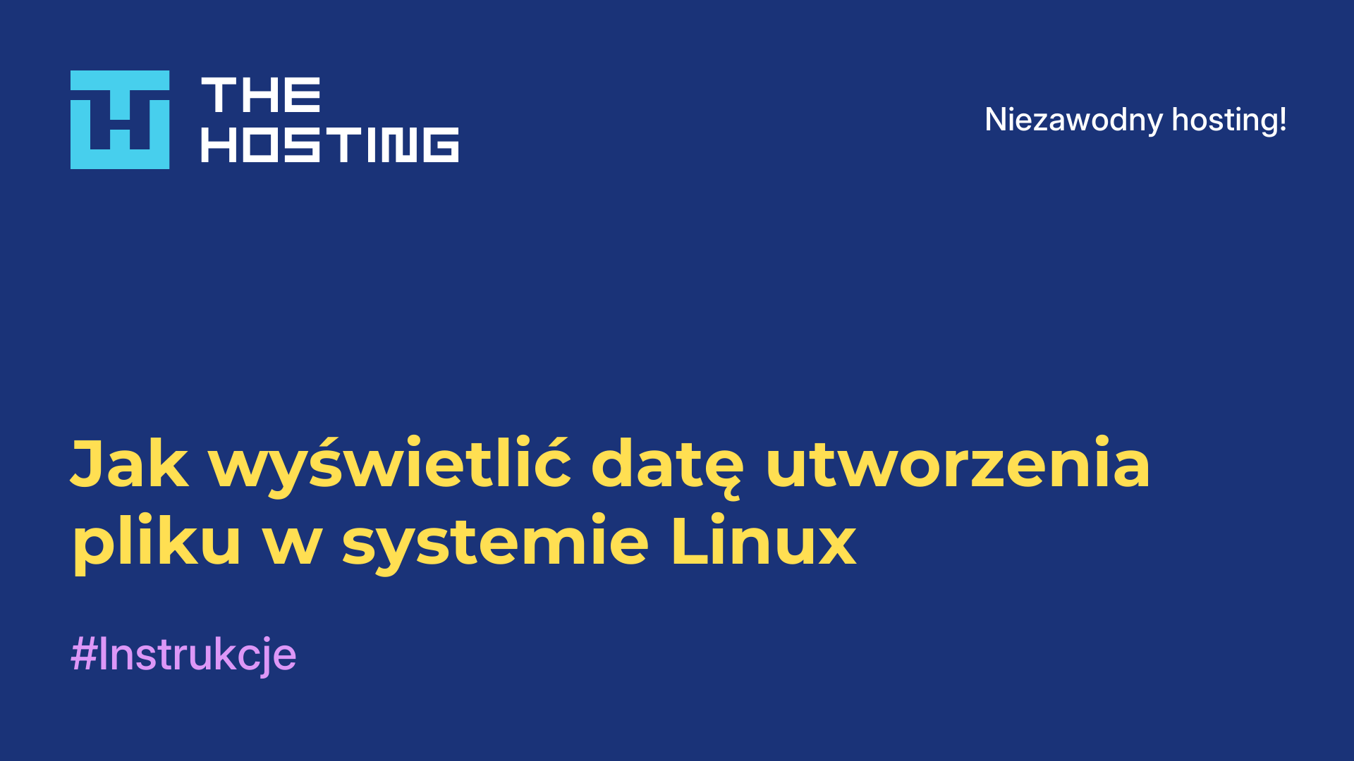 Jak wyświetlić datę utworzenia pliku w systemie Linux