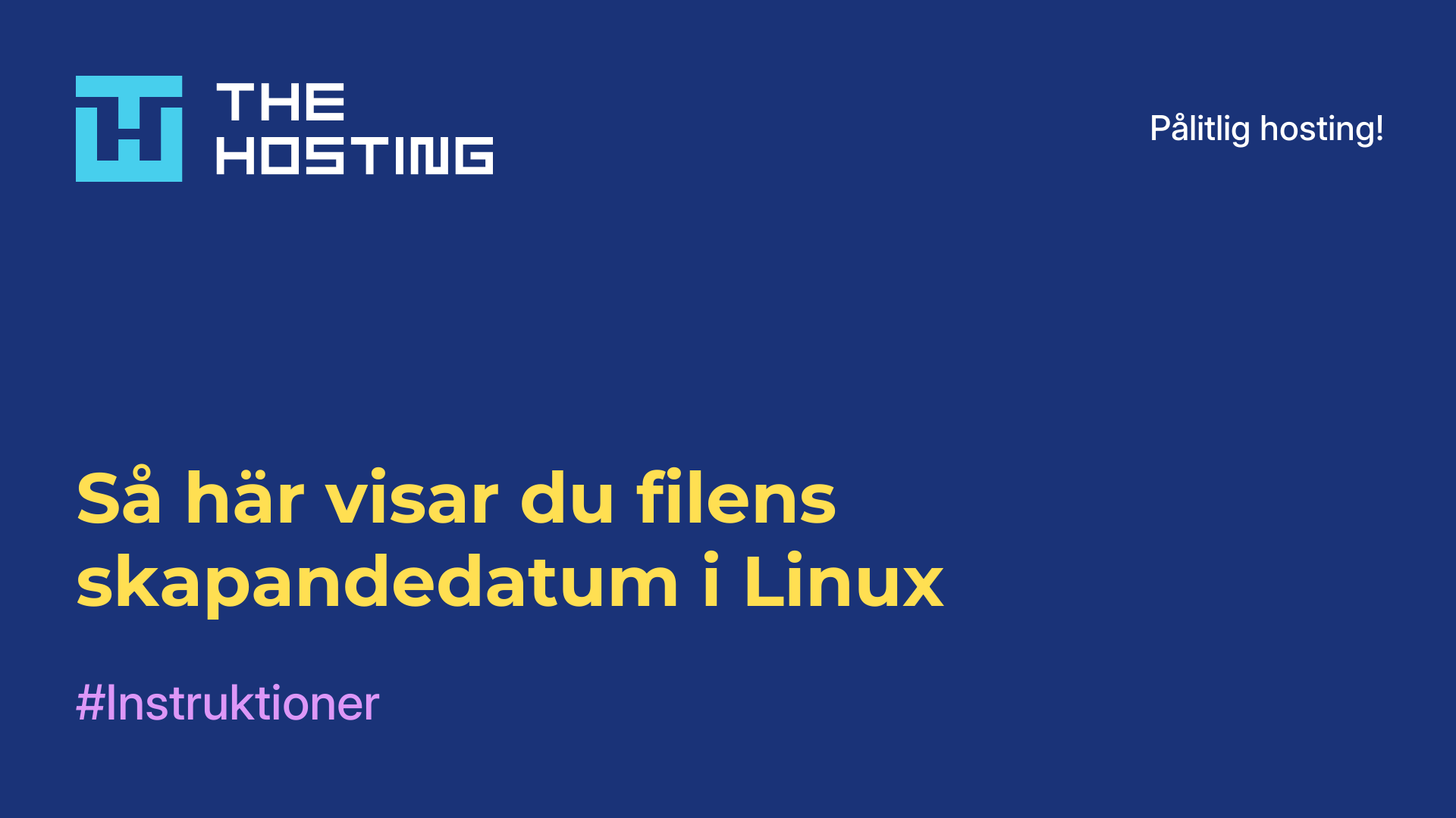 Så här visar du filens skapandedatum i Linux