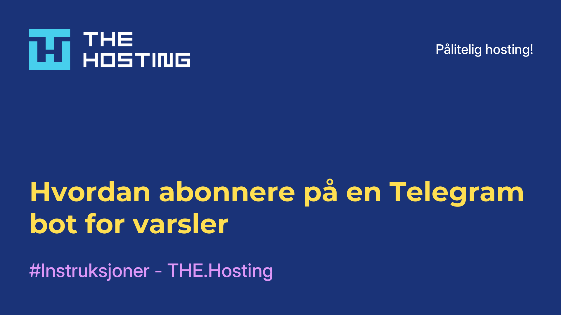 Hvordan abonnere på en Telegram-bot for varsler