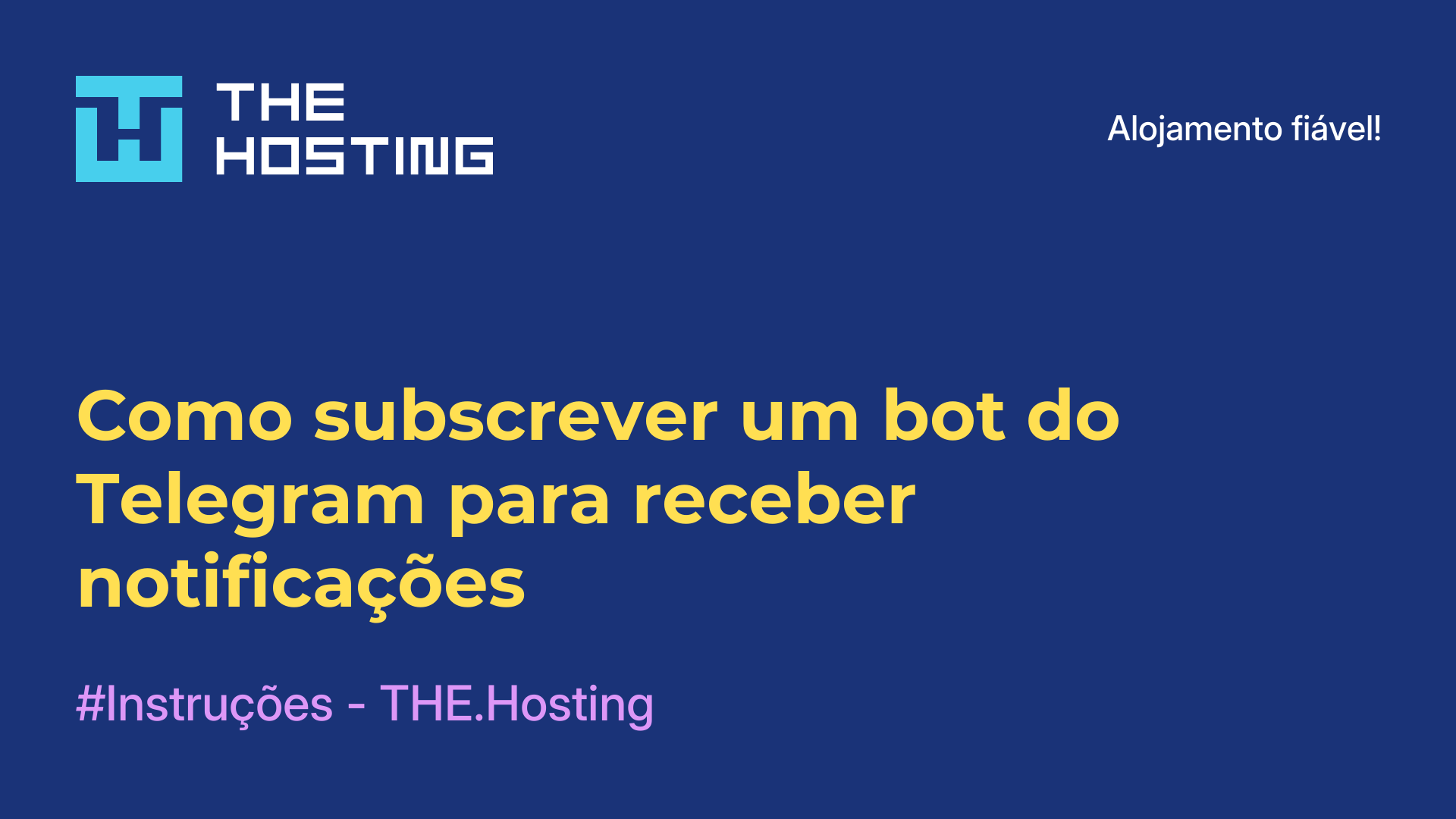 Como subscrever um bot do Telegram para receber notificações