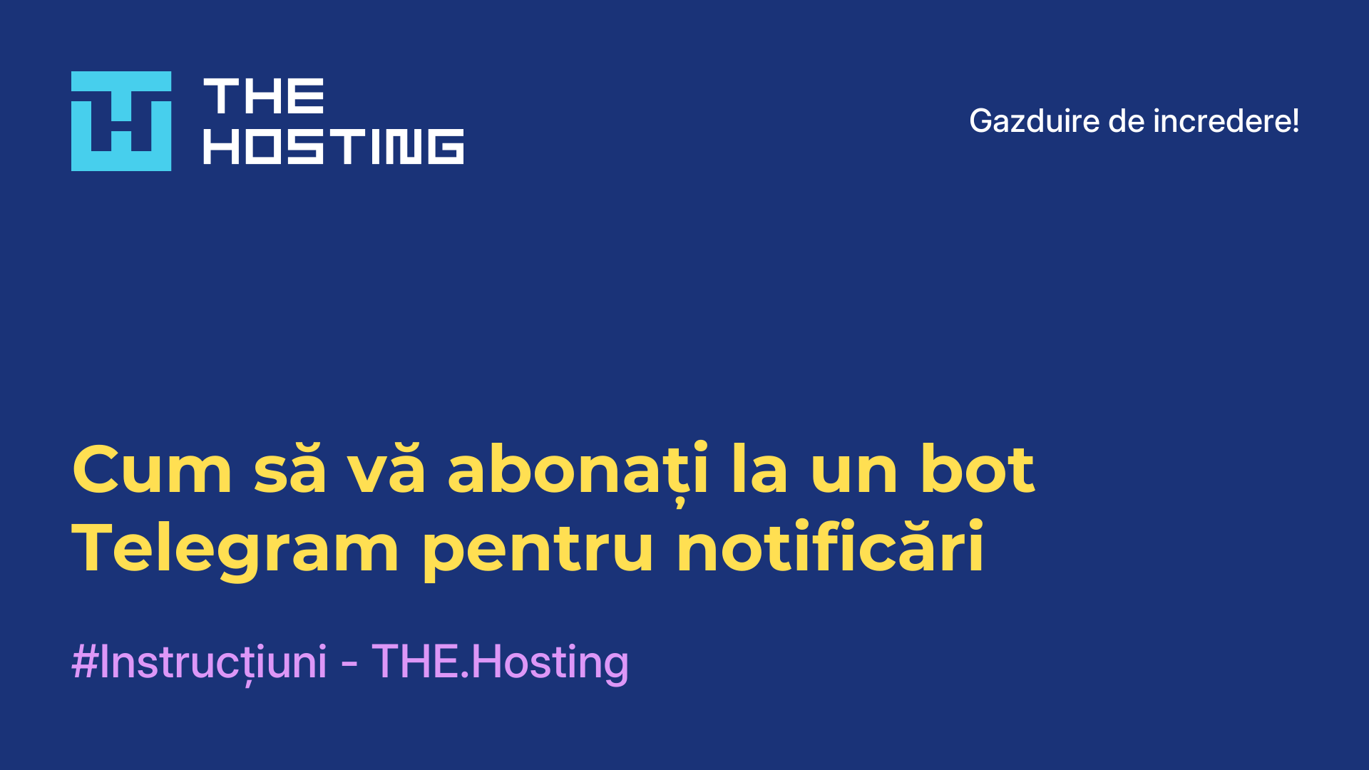 Cum să vă abonați la un bot Telegram pentru notificări