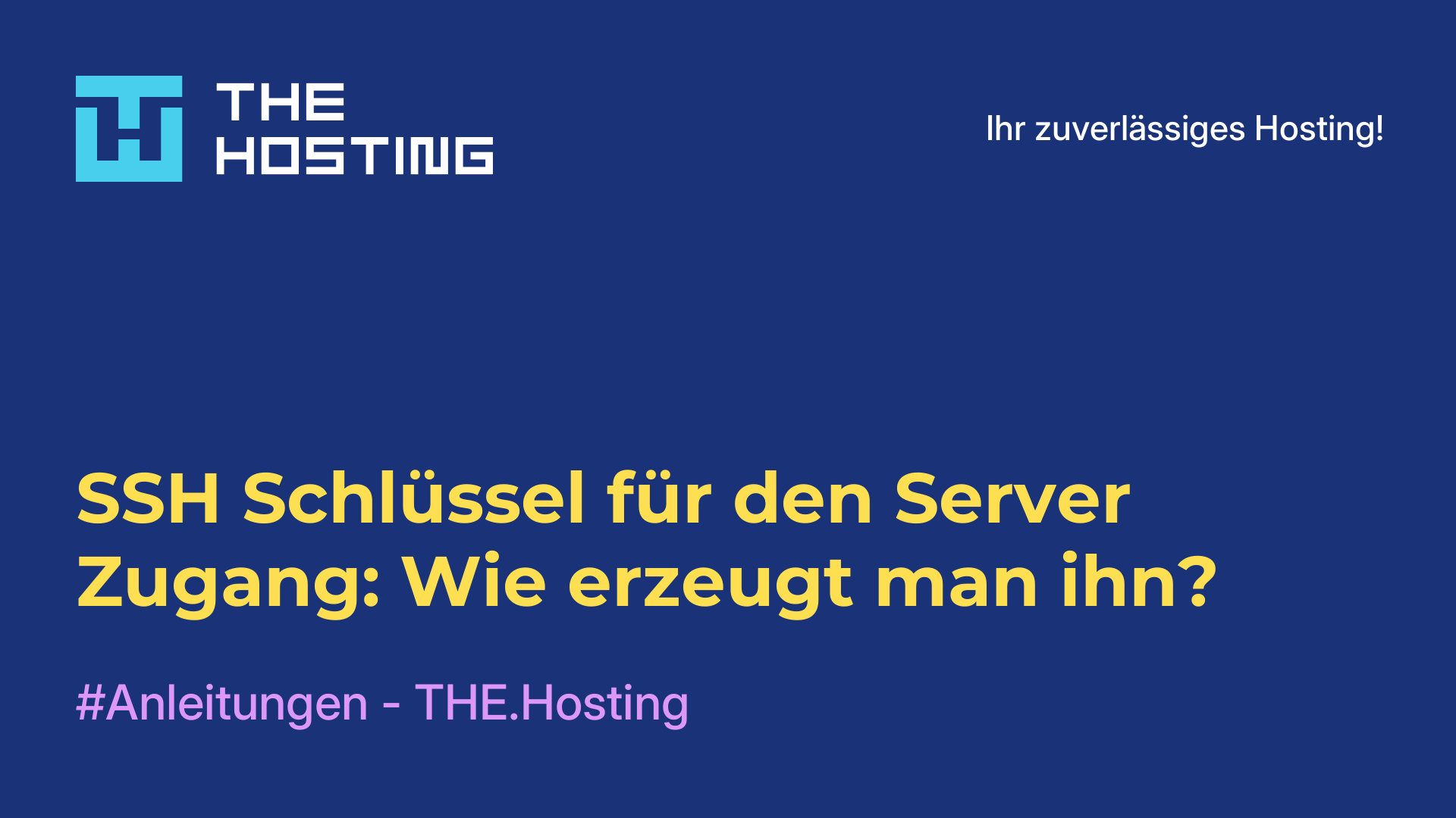 SSH-Schlüssel für den Server-Zugang: Wie erzeugt man ihn?