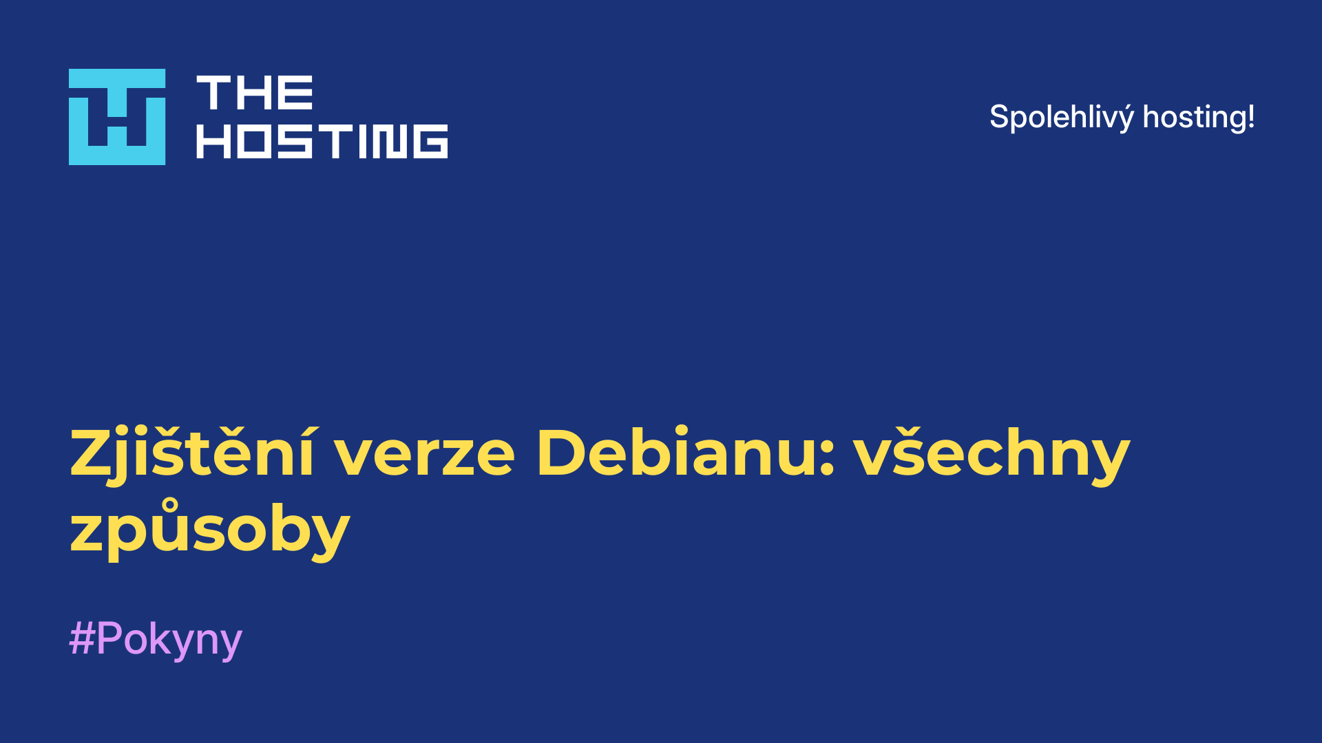 Zjištění verze Debianu: všechny způsoby