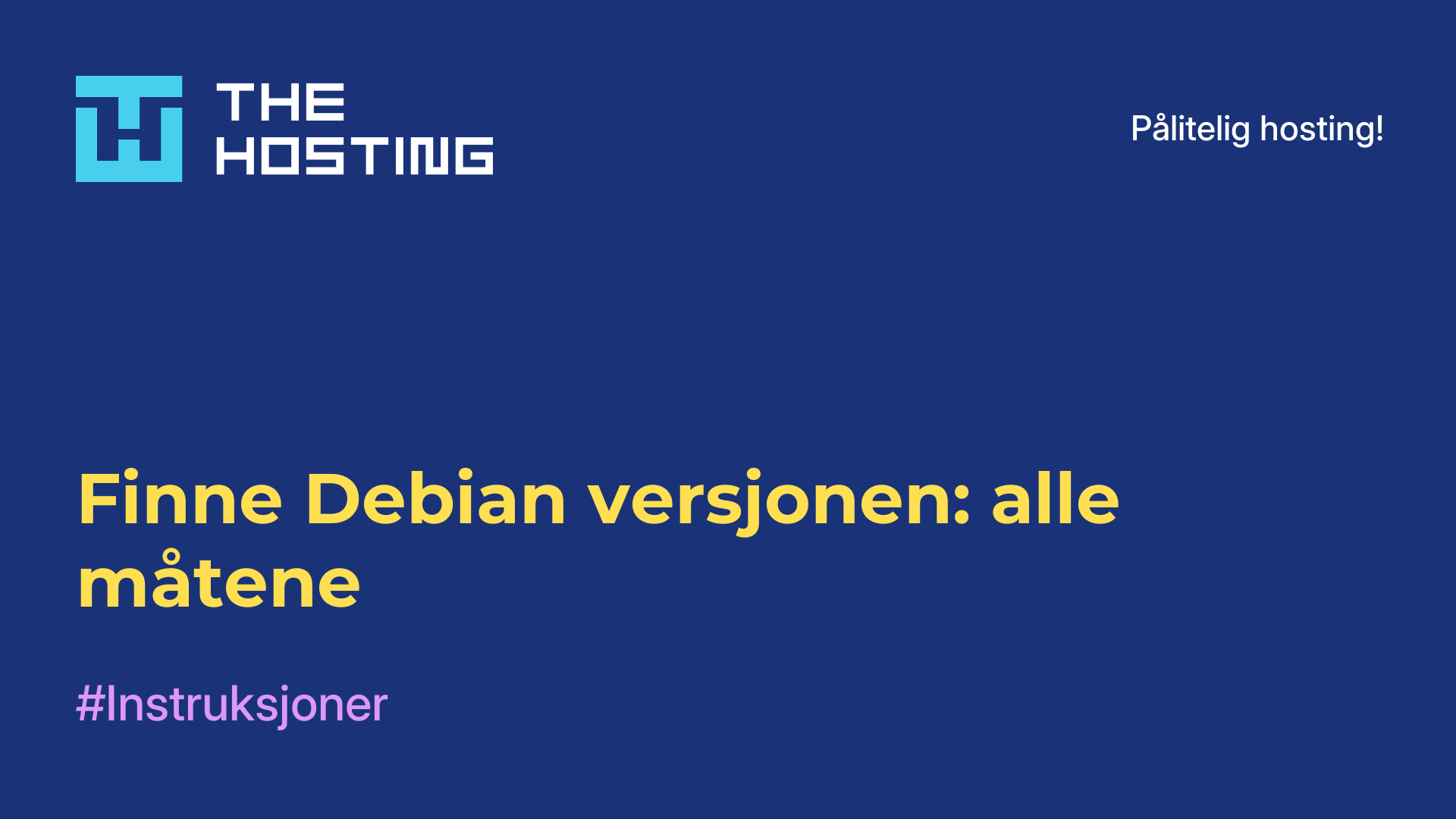 Finne Debian-versjonen: alle måtene