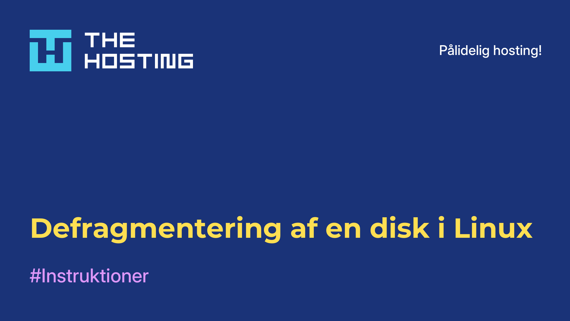 Defragmentering af en disk i Linux