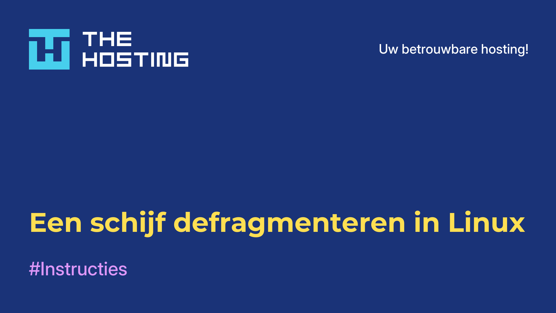 Een schijf defragmenteren in Linux