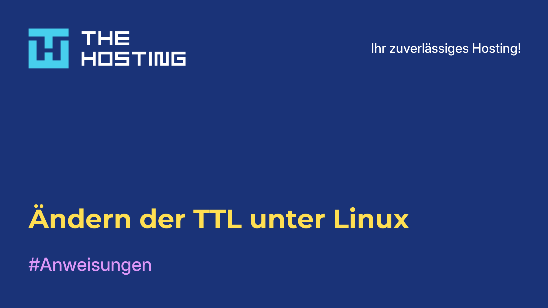 Ändern der TTL unter Linux