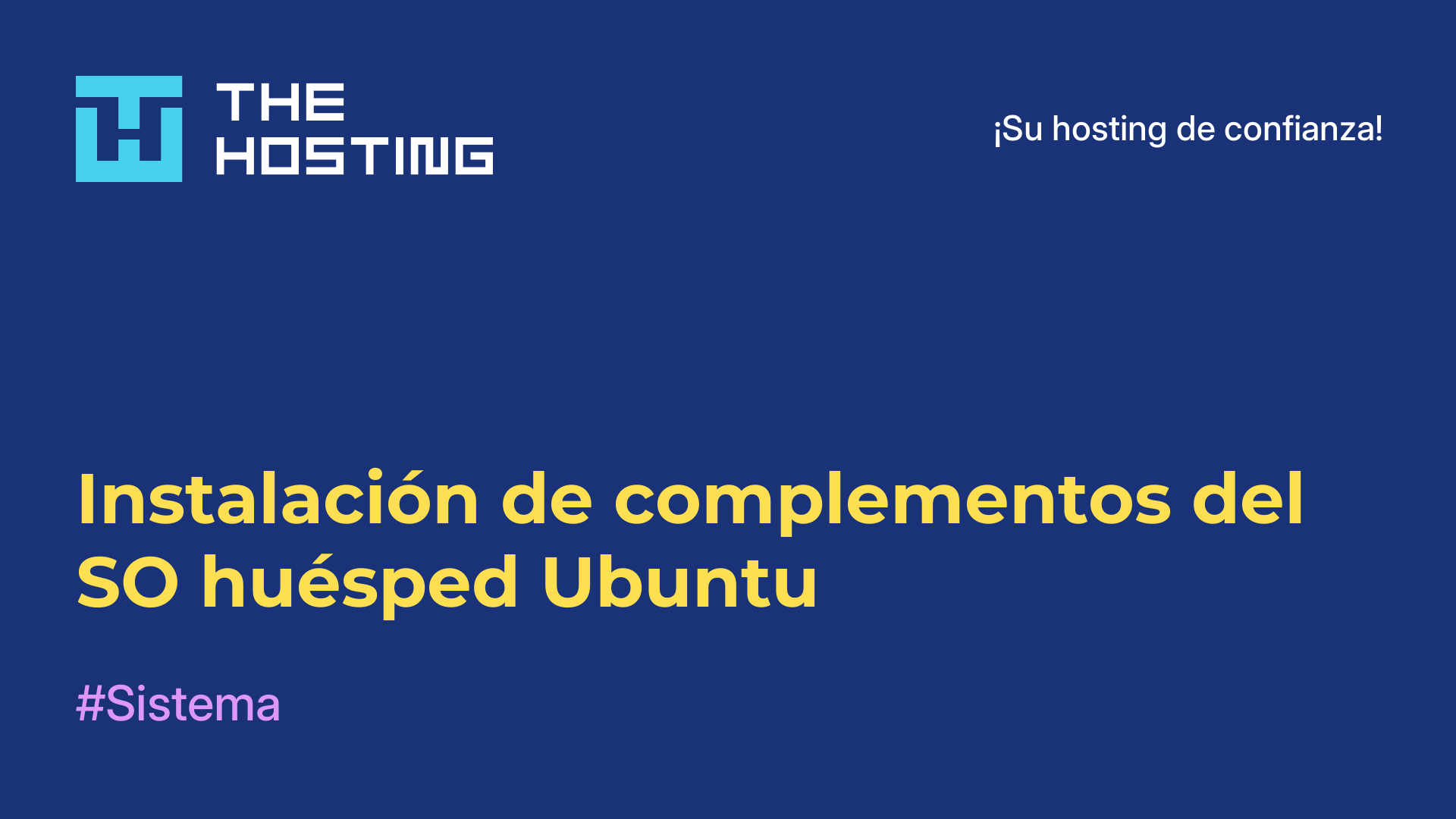 Instalación de complementos del SO huésped Ubuntu