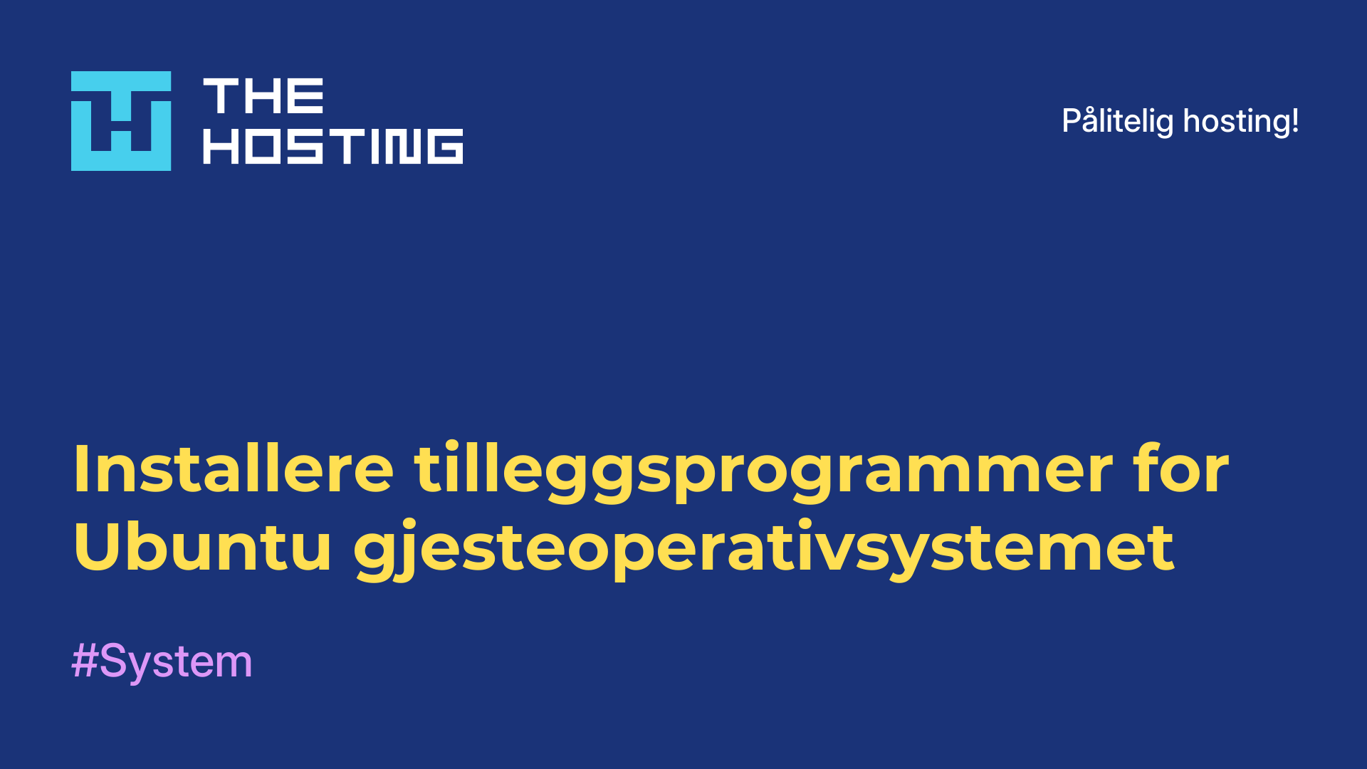 Installere tilleggsprogrammer for Ubuntu-gjesteoperativsystemet