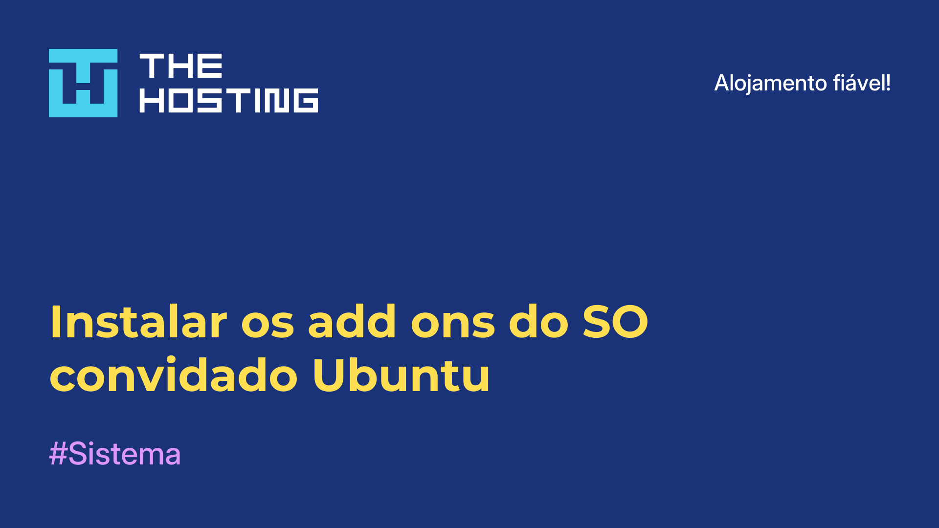 Instalar os add-ons do SO convidado Ubuntu