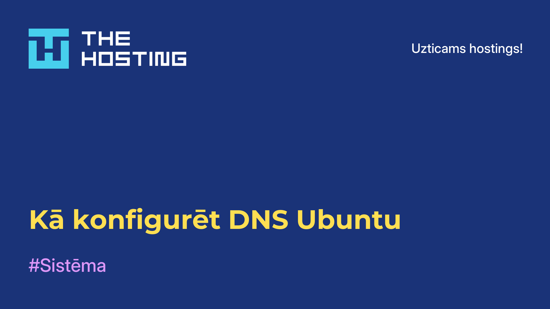 Kā konfigurēt DNS Ubuntu