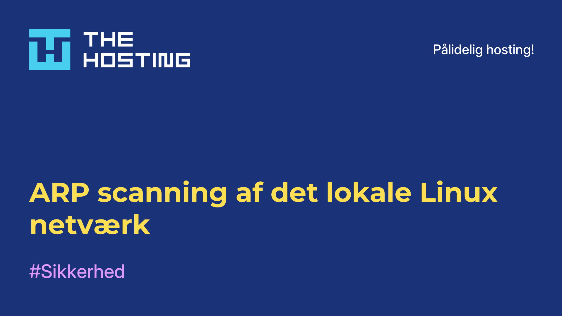 ARP-scanning af det lokale Linux-netværk