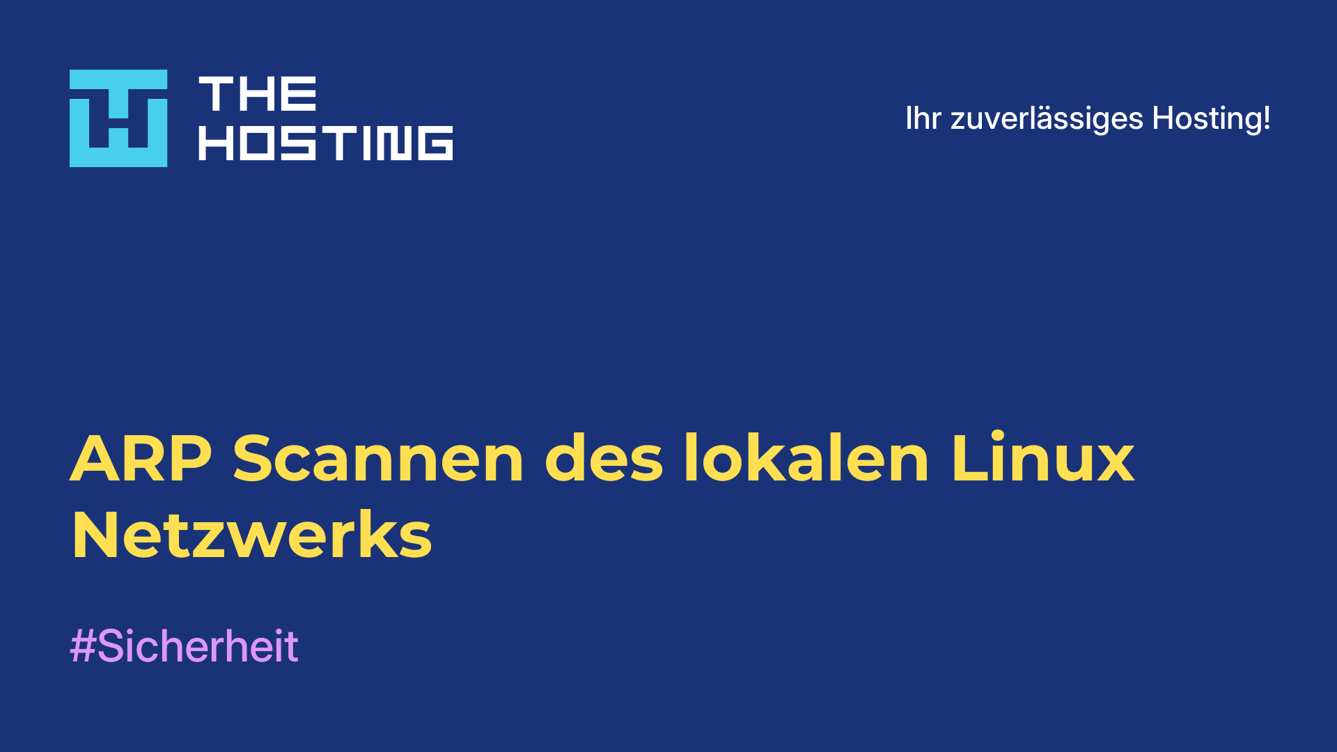 ARP-Scannen des lokalen Linux-Netzwerks