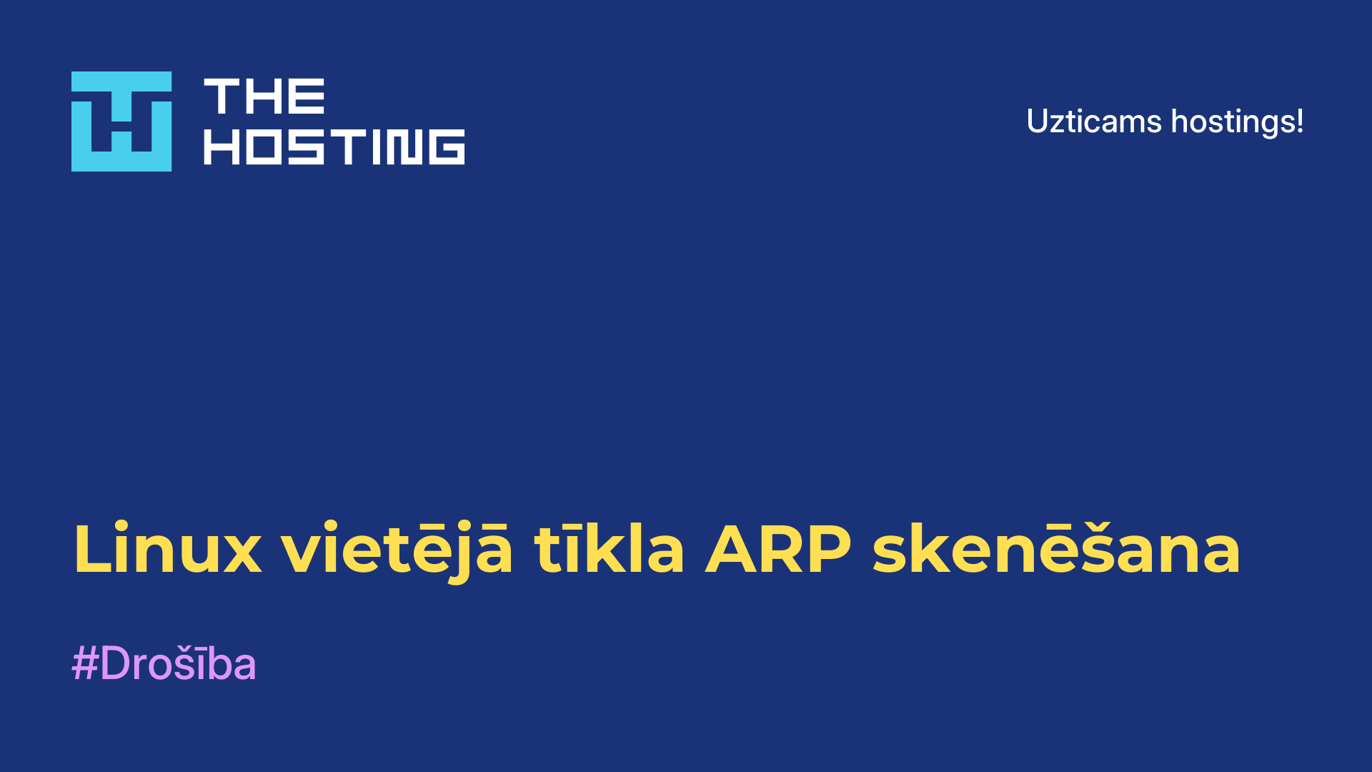 Linux vietējā tīkla ARP skenēšana