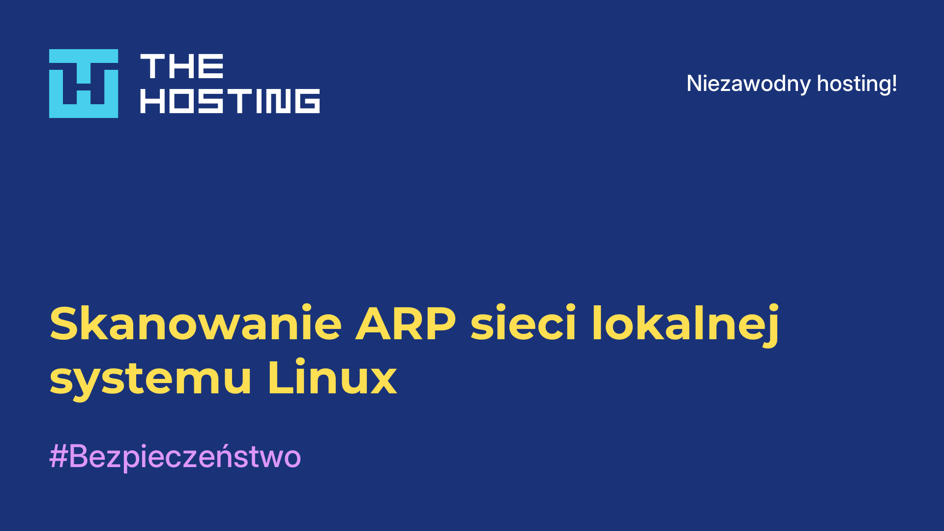 Skanowanie ARP sieci lokalnej systemu Linux
