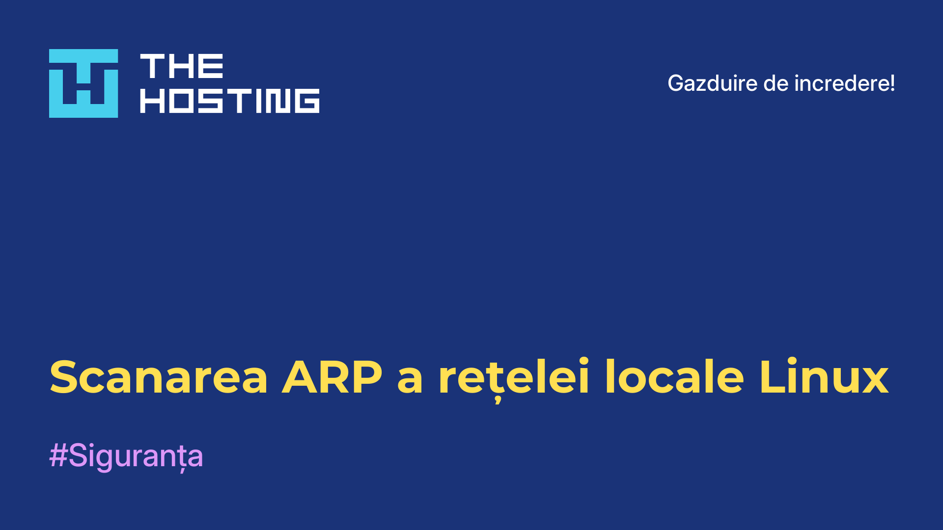 Scanarea ARP a rețelei locale Linux