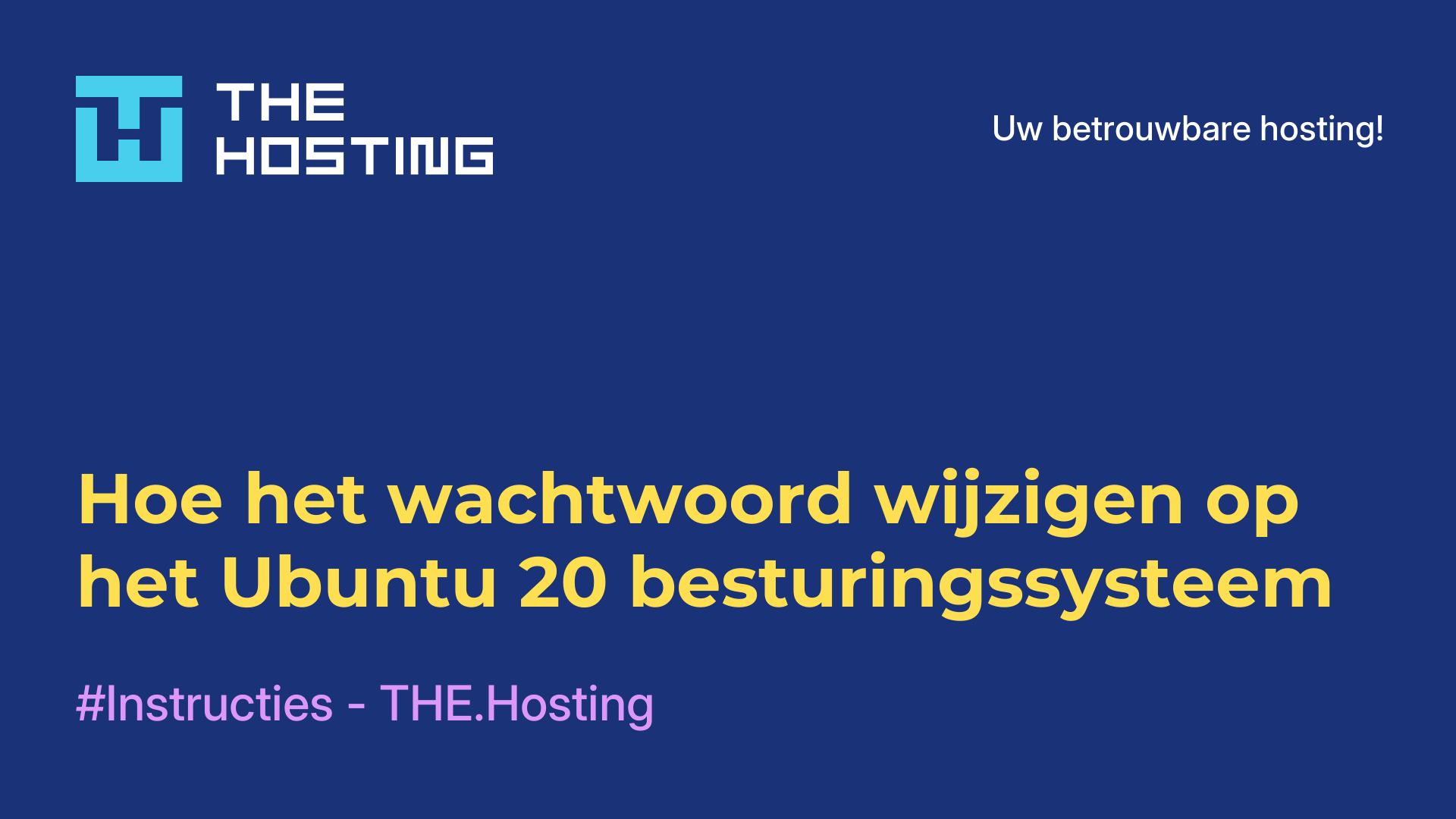 Hoe het wachtwoord wijzigen op het Ubuntu 20 besturingssysteem