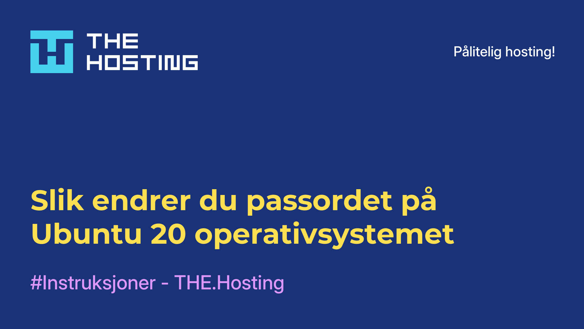 Slik endrer du passordet på Ubuntu 20-operativsystemet